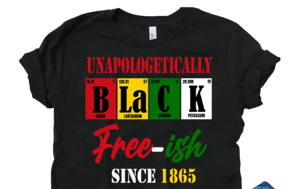 Unapologetically Free-ish/Black Periodic Table Tee