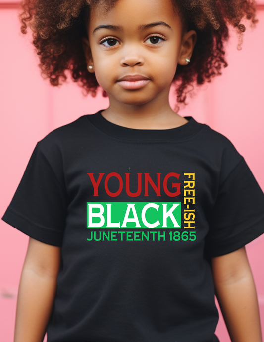 YOUNG BLACK FREE-ISH TEE