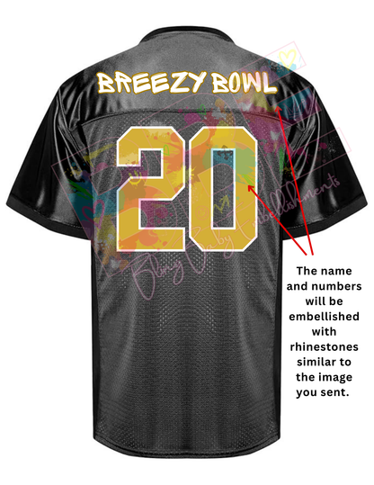 Custom Black and Gold CB Jersey