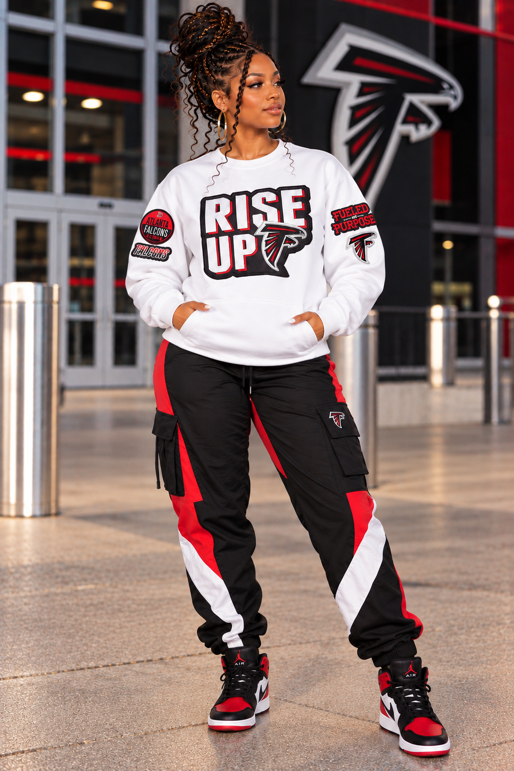 RISE UP!  Patch Sweatshirt