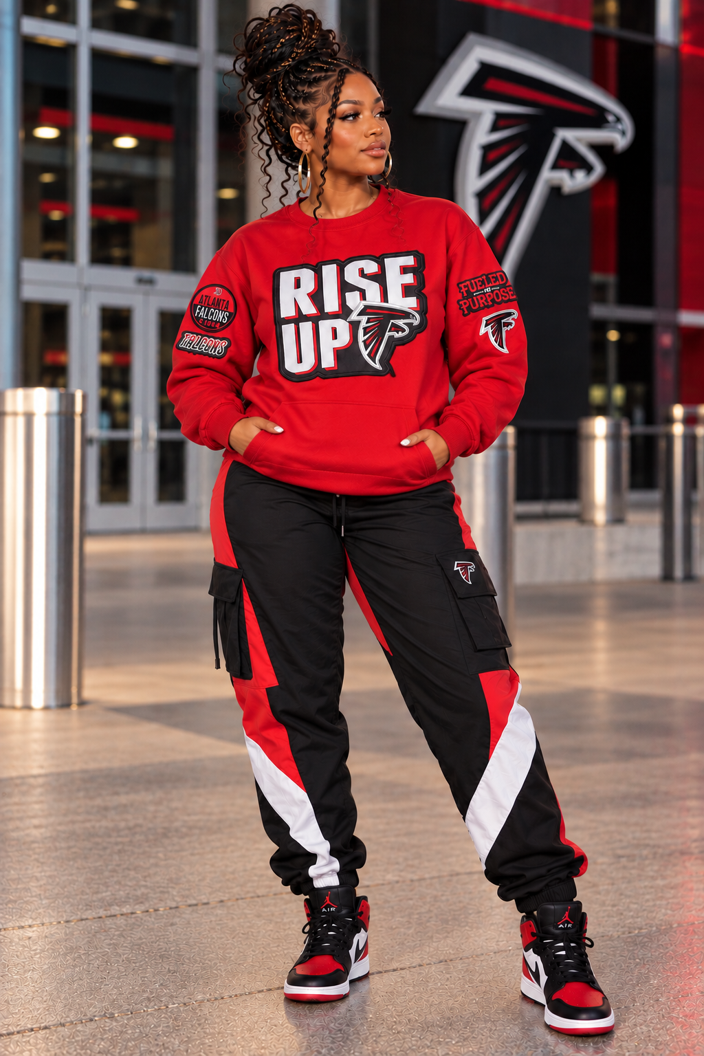 RISE UP!  Patch Sweatshirt