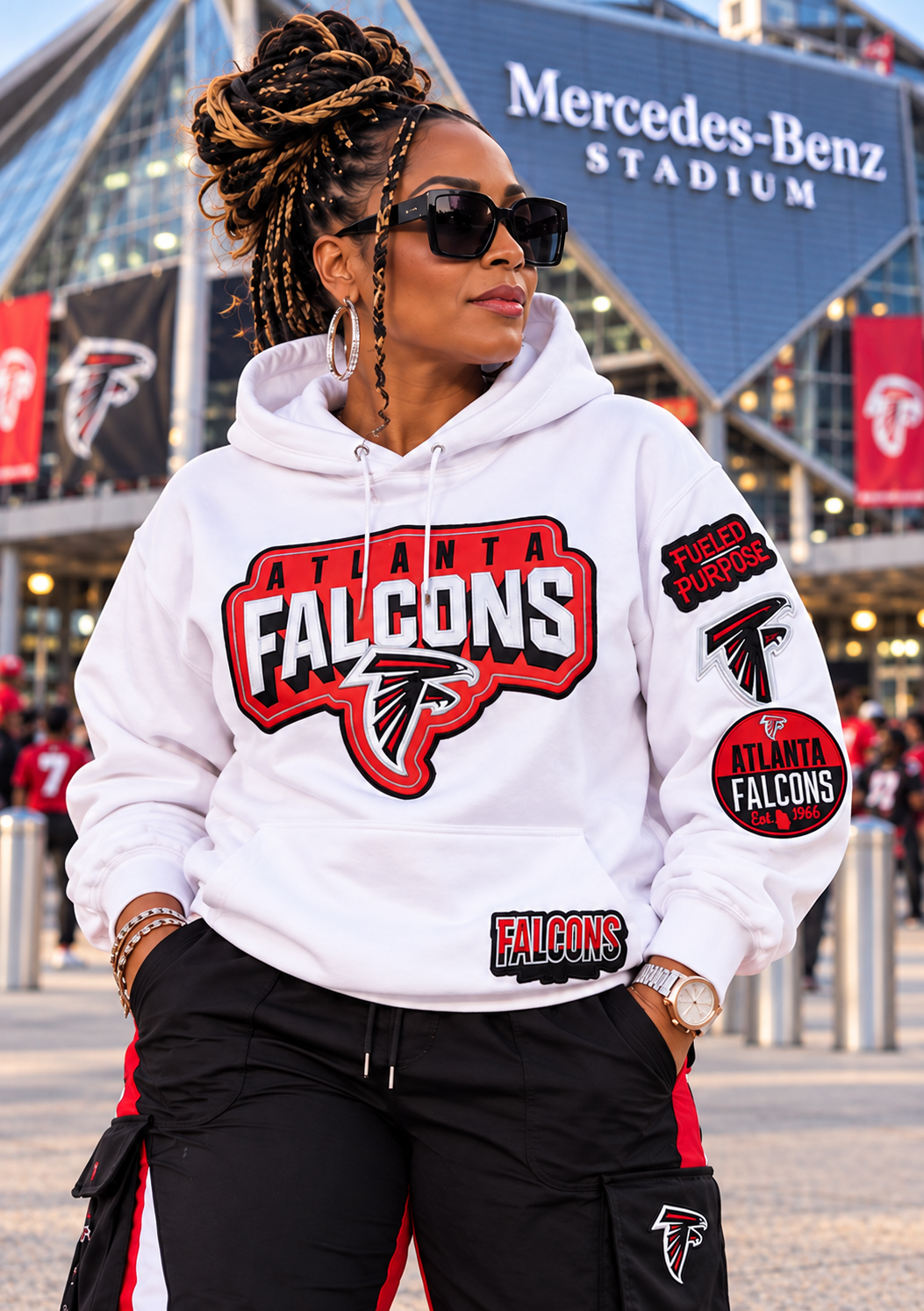 RISE UP!  Patch Sweatshirt