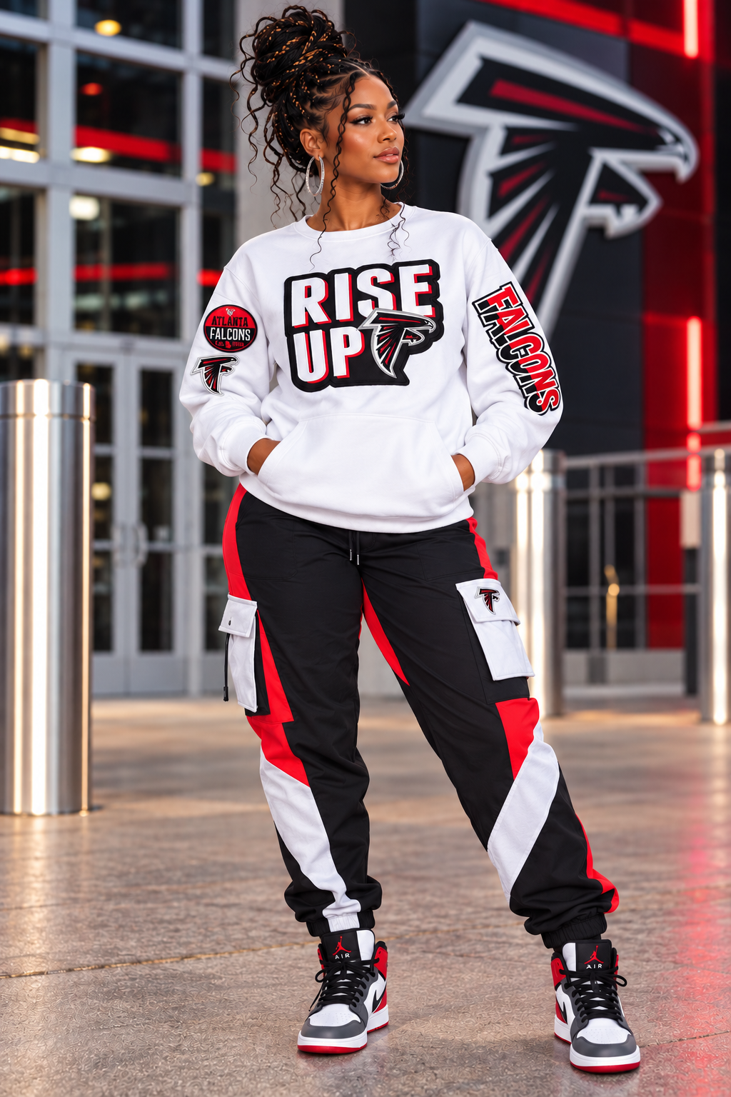 RISE UP!  Patch Sweatshirt