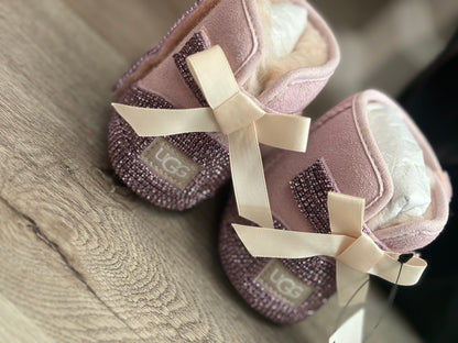 Embellished Infant UGG Boot & Beanie Set