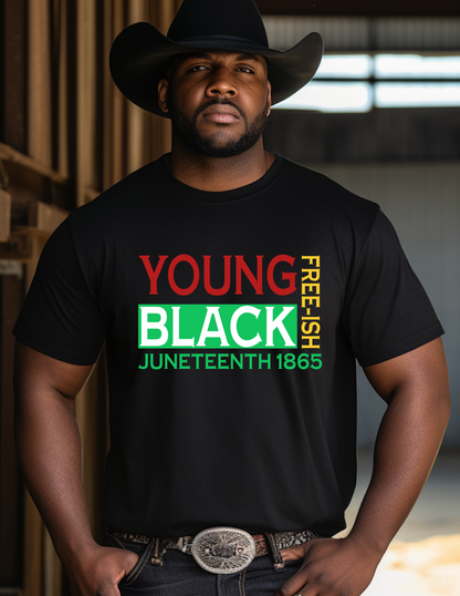 YOUNG BLACK FREE-ISH TEE